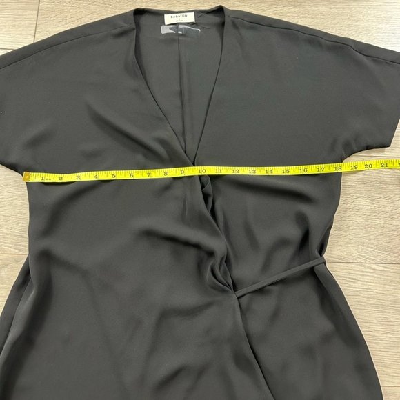 Aritzia Babaton Black Wallace Wrap Dress - Picture 8 of 10